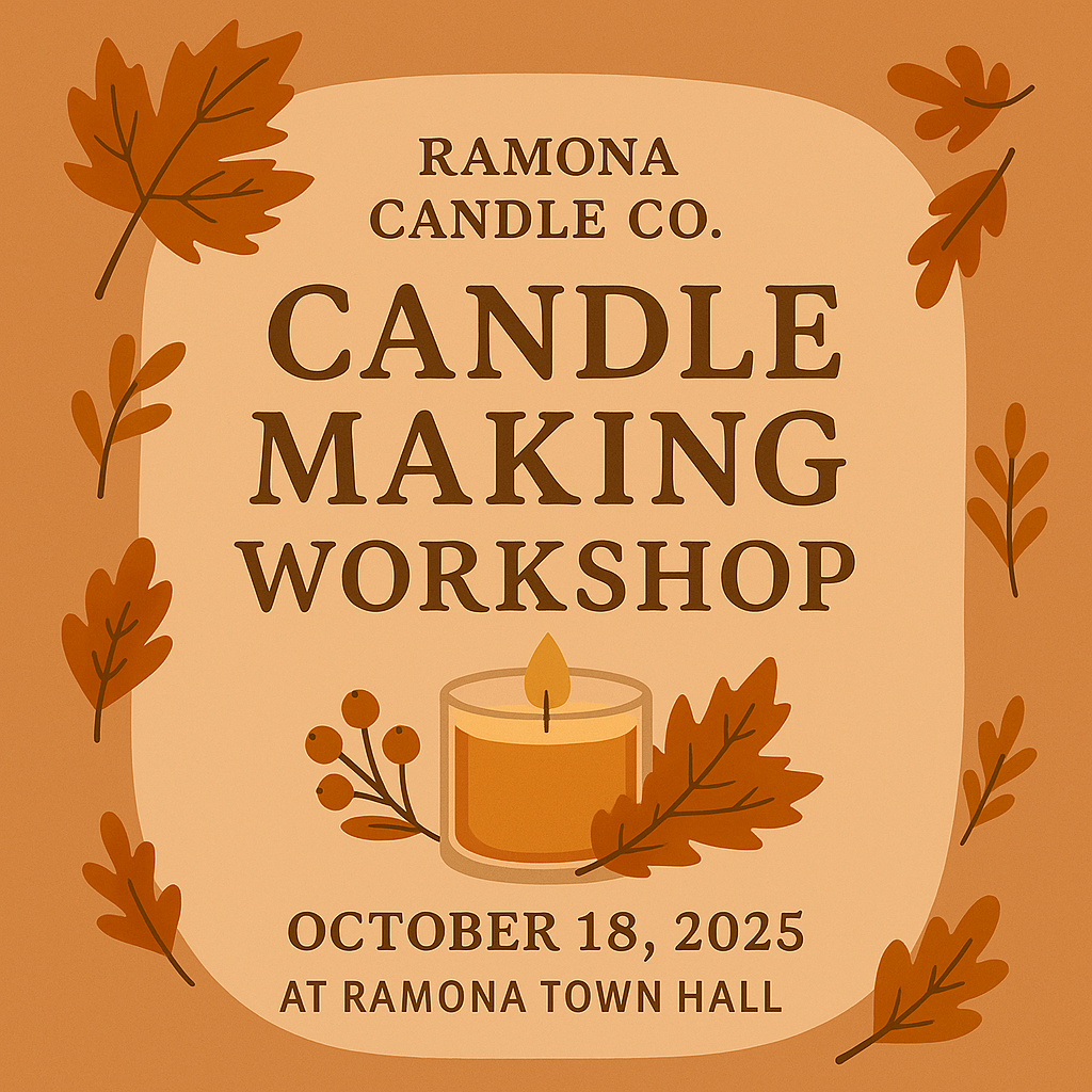 Ramona Candle Co. - Fall Candle Making Workshop (Age 11+ with paid adult)