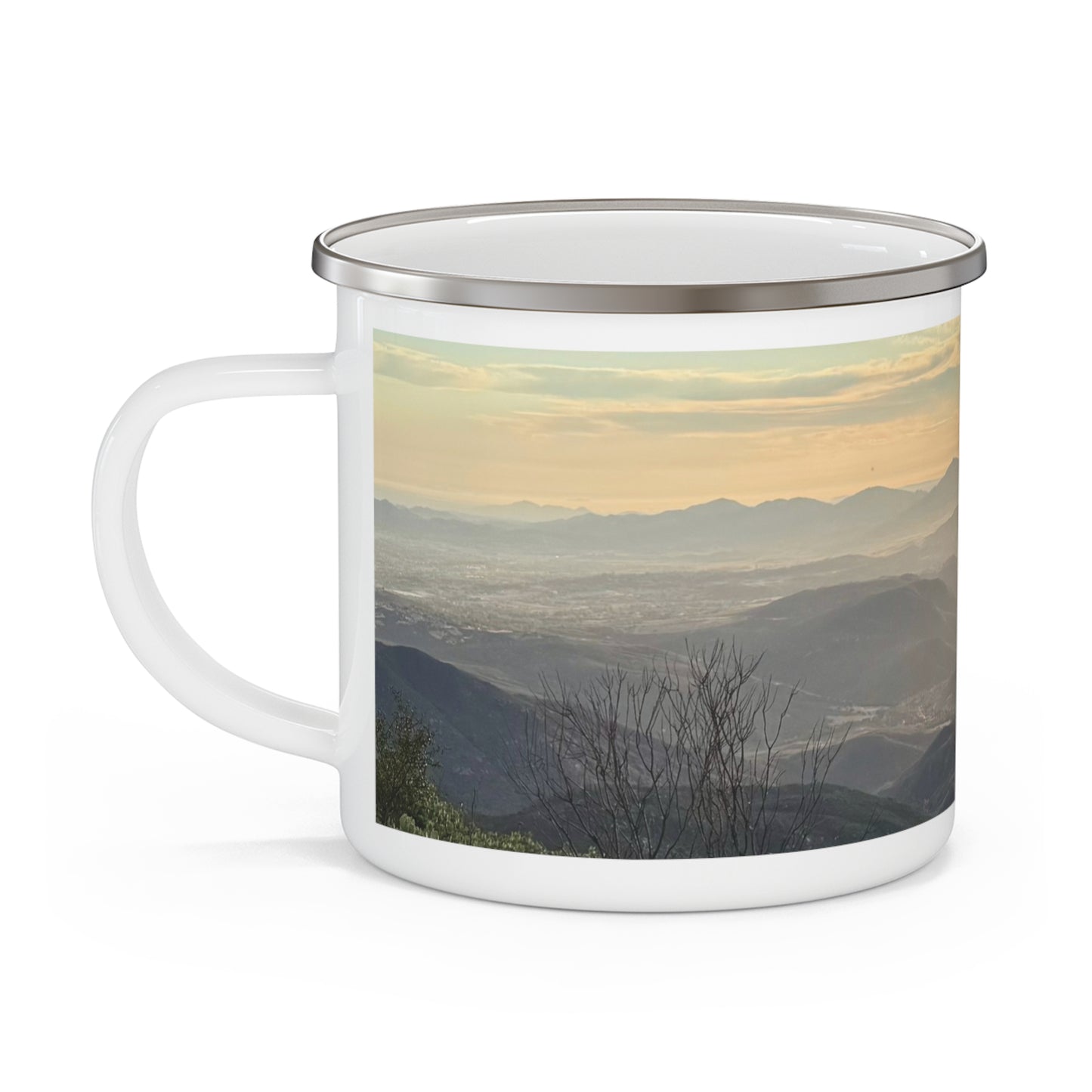 Sunset Over Ramona 12 oz. Enamel Camping Mug – Ramona Candle Co.