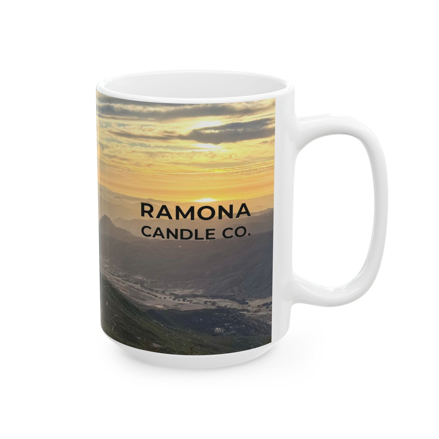Sunset Over Ramona 15 oz. Mug — Ramona Candle Co.